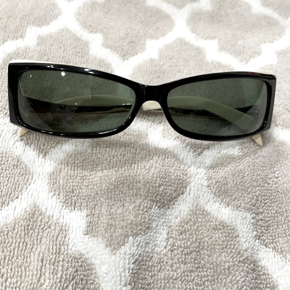 Alain Mikli sunglasses/ handmade black and white
